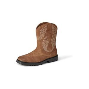 Amazon essentials Mens square toe cowboy boot tan size 11